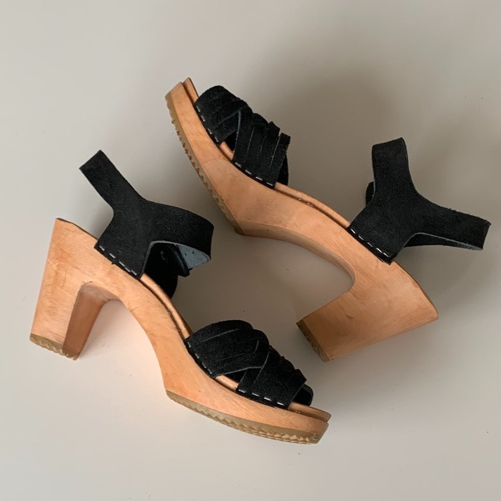 Suede Clogs - image 1